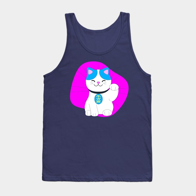 Fortune cat cat club Tank Top by CatCatClub